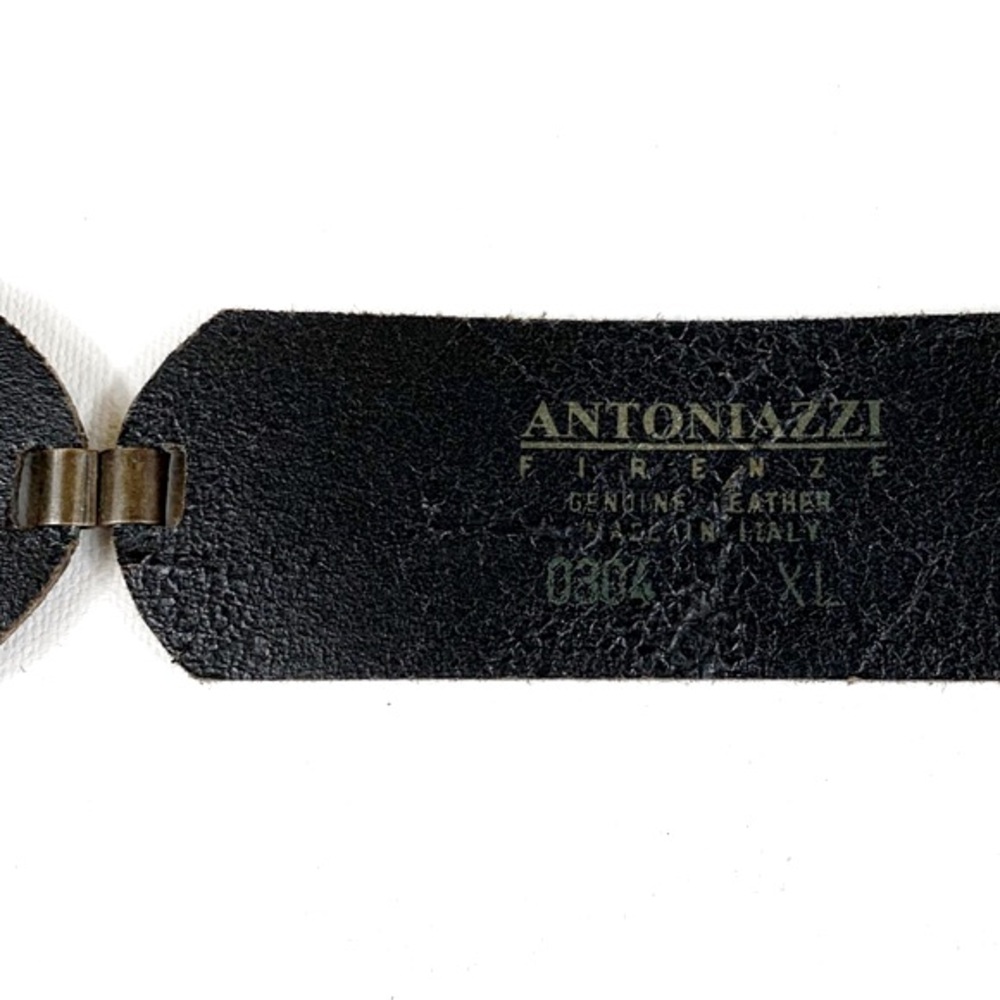 Vintage Y2K Antoniazzi Firenze Black Leather Boho Coachella Festival Belt - Picture 5 of 8